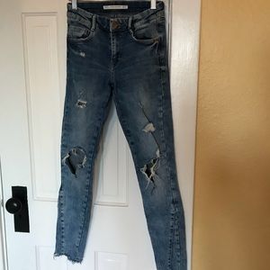 Zara “trafaluc denimwear” jeans.
